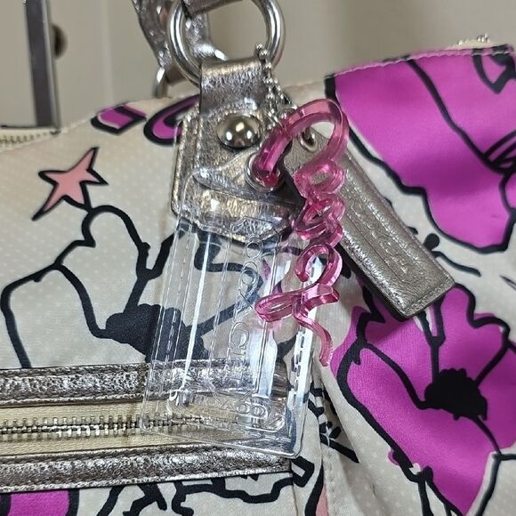 Coach Poppy Floral Graffiti Tote with Matching Wallet - Picture 4 of 16